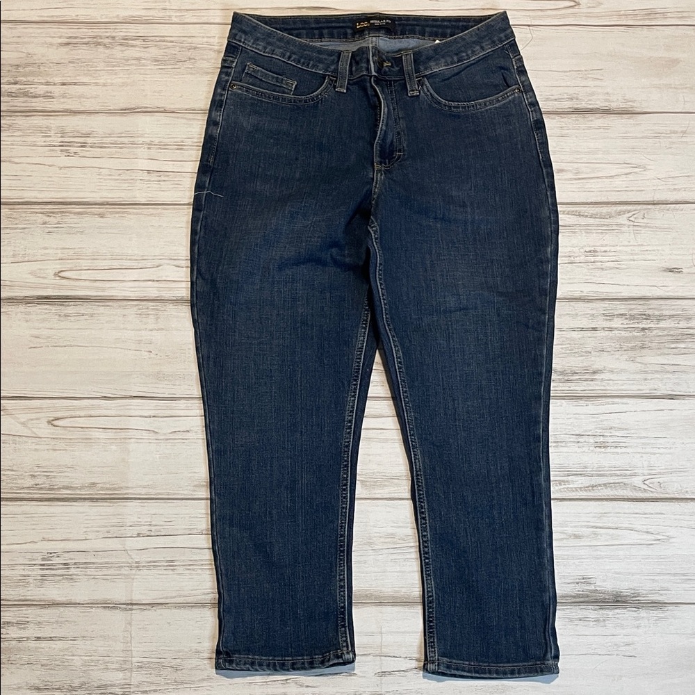 Lee Dark Blue Ankle Jeans